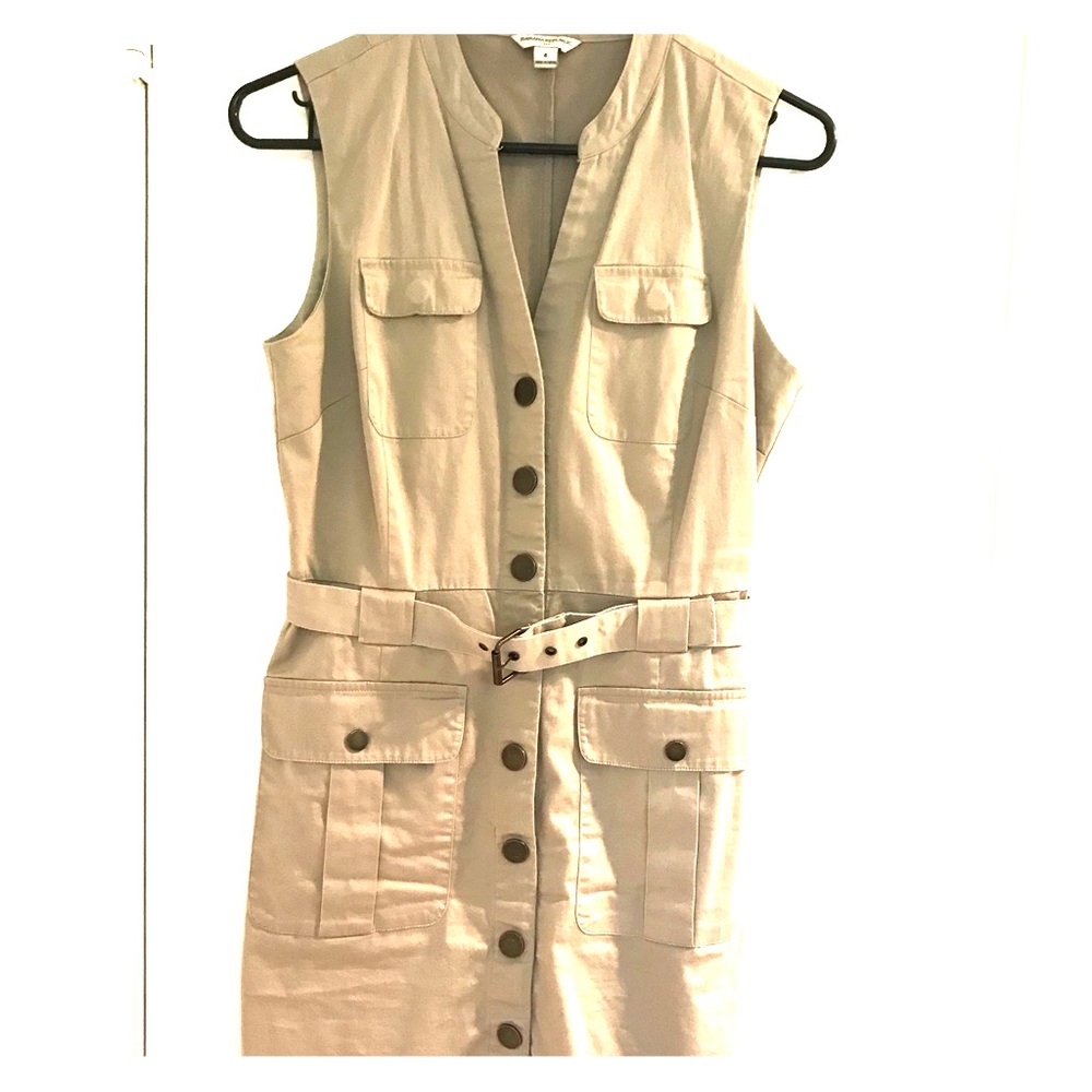 Khaki Banana Republic Cargo Dress